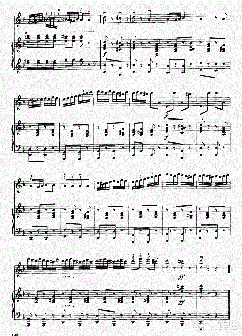 流浪者之歌（钢伴谱)10二胡谱