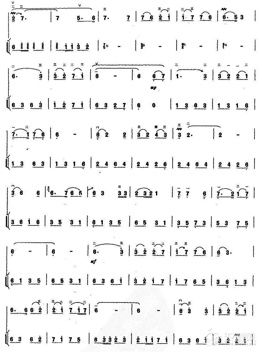 哇哈哈（少儿二胡独奏曲）简谱