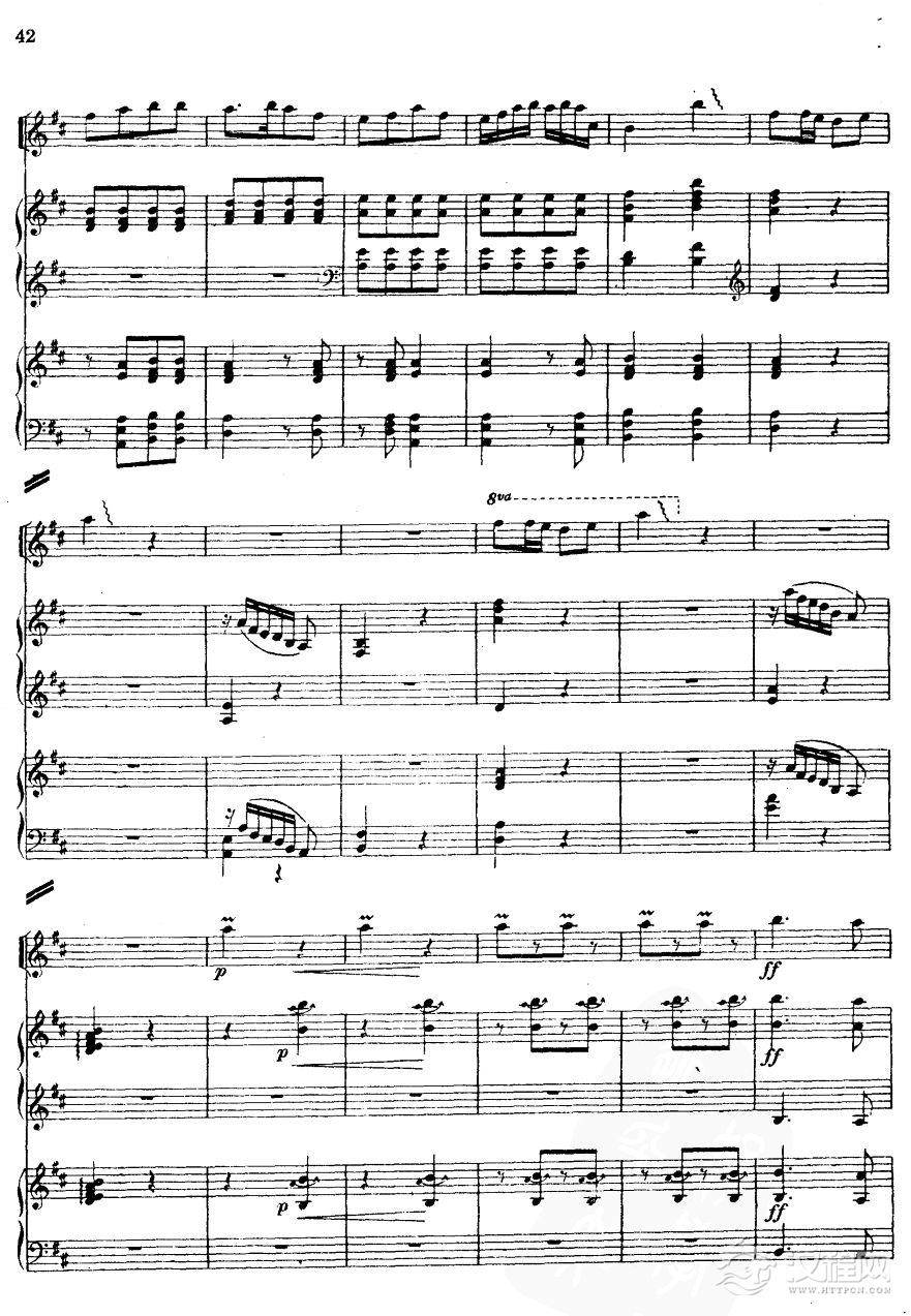 对花（高胡古筝三重奏）6其他曲谱