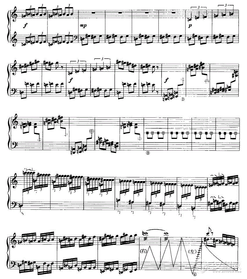 花山印象P3古筝谱