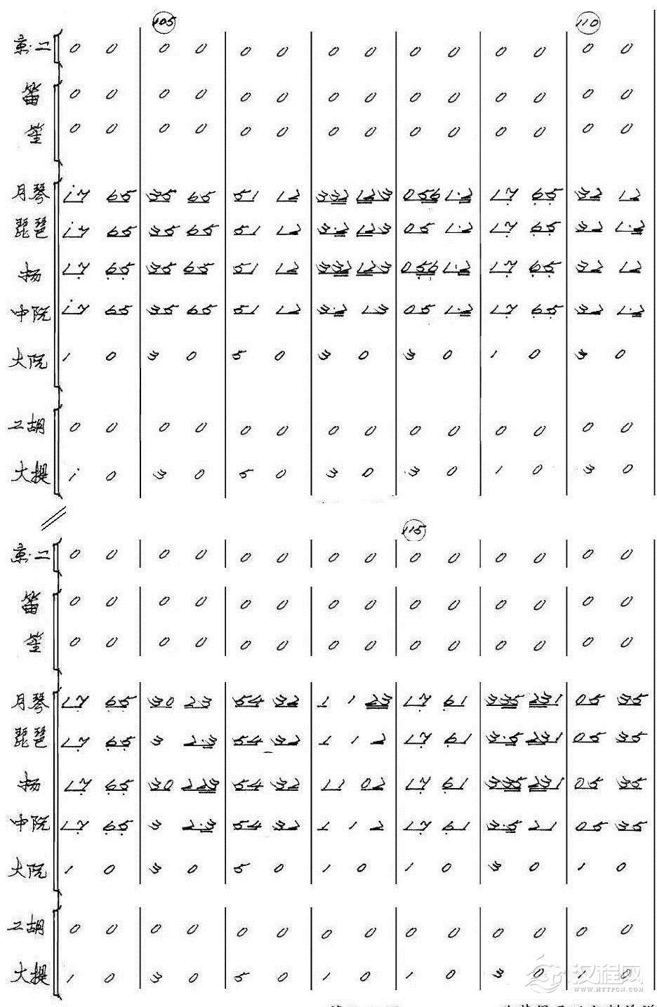 丝竹情（京胡与乐队）14总谱