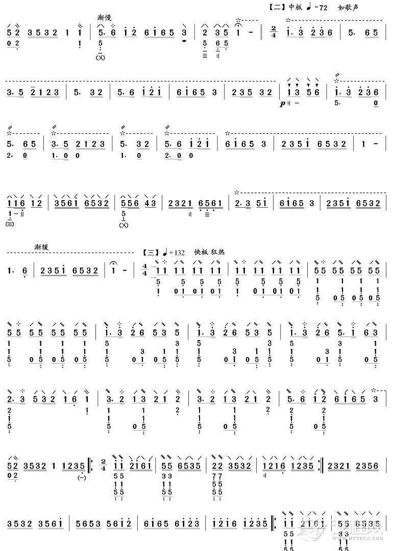 欢乐的日子(琵琶谱)吉他谱