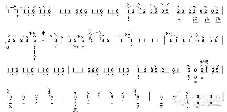 高山流水(琵琶谱)其他曲谱
