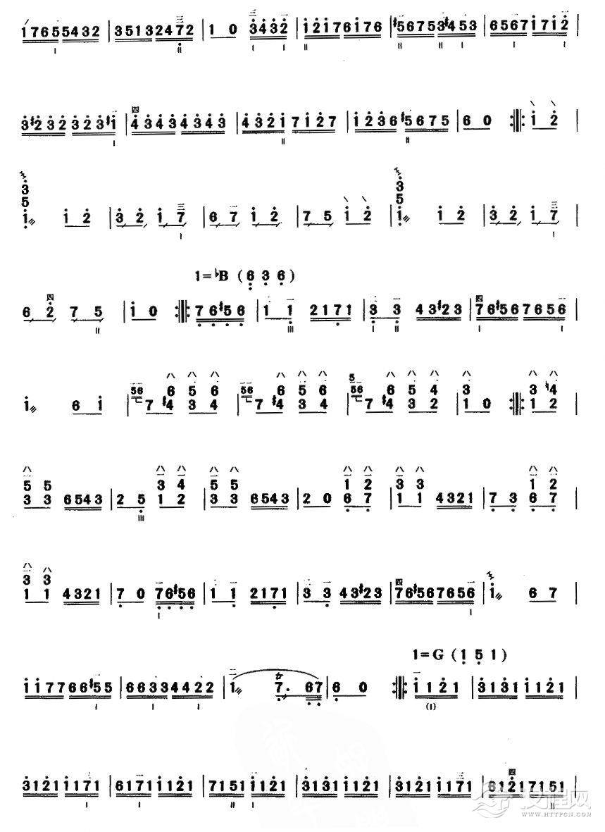 土耳其进行曲(三弦曲谱）其他曲谱