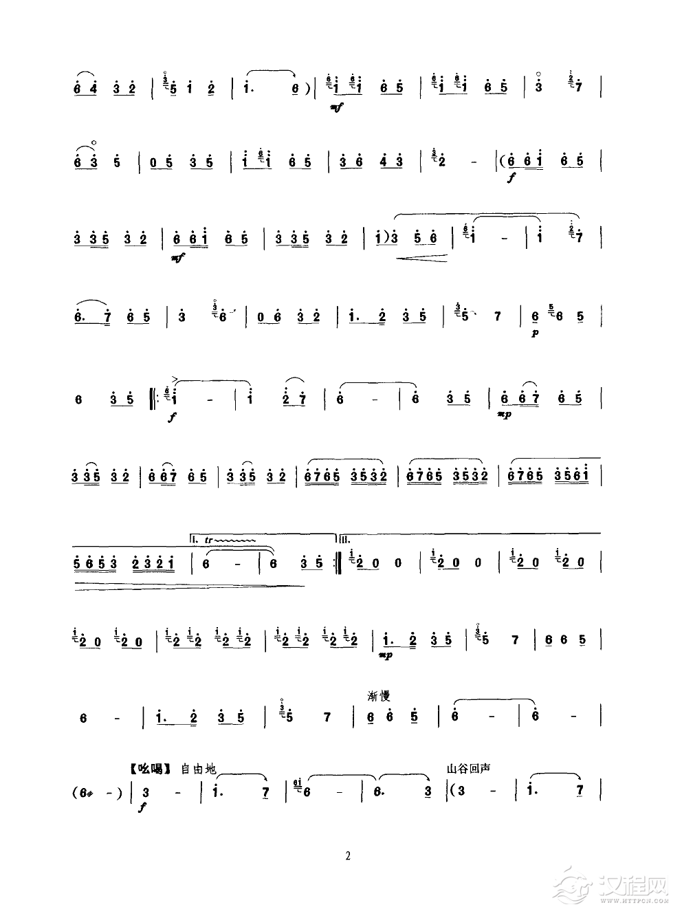 山村来了售货员(唢呐)其他曲谱