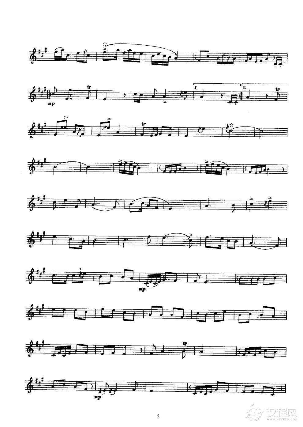 庆丰收(唢呐)(线谱)简谱