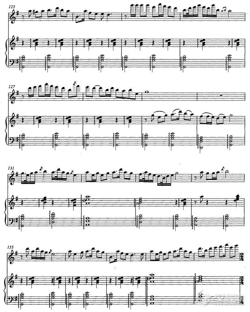 乡韵（唢呐独奏+钢琴伴奏）P5其他曲谱