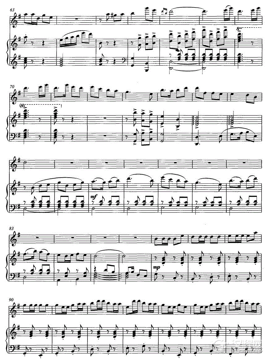 乡韵（唢呐独奏+钢琴伴奏）P3其他曲谱