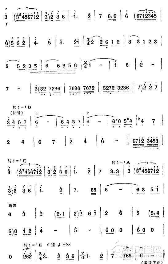 清华与老四搏斗的舞蹈（舞剧《红色娘子军》音乐选段）简谱
