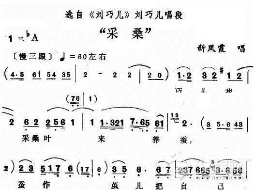 评剧《刘巧儿》选段一简谱