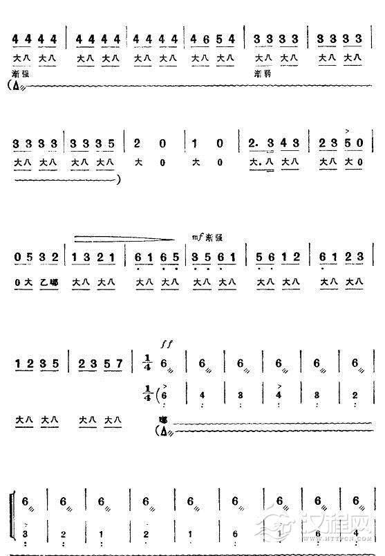 打虎上山（主旋律）2简谱