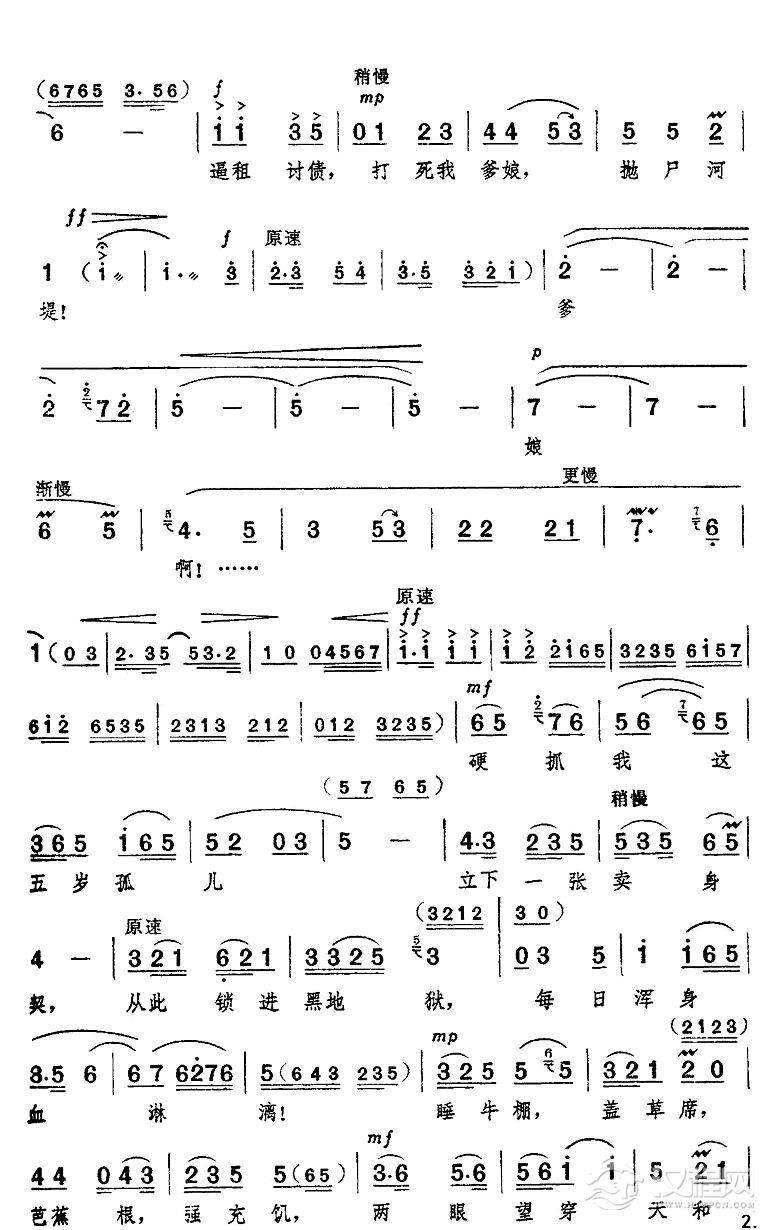 找见了救星，看见了红旗1（京剧“红色娘子军”选段）简谱