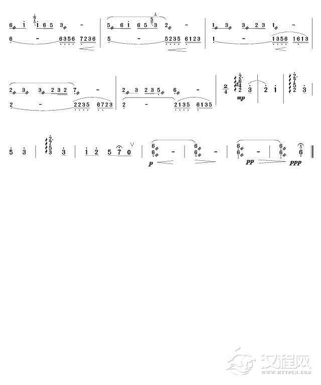 木兰辞变奏曲(扬琴谱)其他曲谱