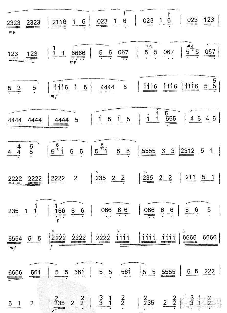 新开板（扬琴曲谱）其他曲谱