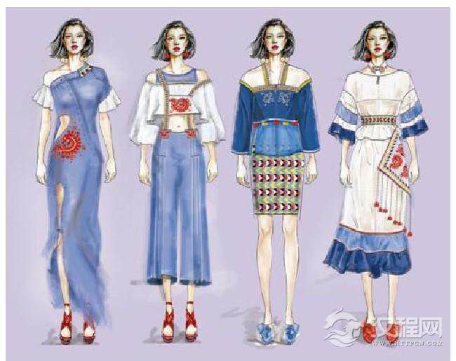 女装成衣设计效果图