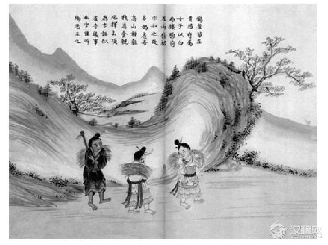 “鸦雀苗”收割粮食图