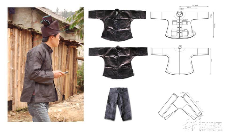 融水杆洞屯苗族传统男装(潘兆林提供)