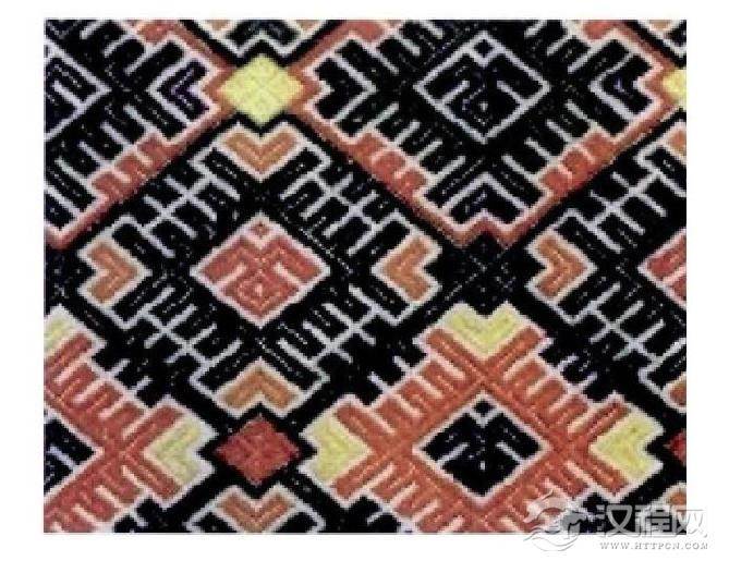 刺绣作品(几何纹)