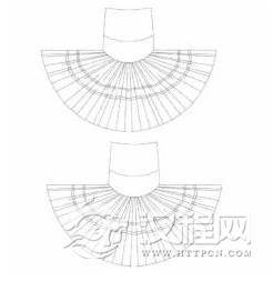     图4“所地”方言区百褶裙款式图