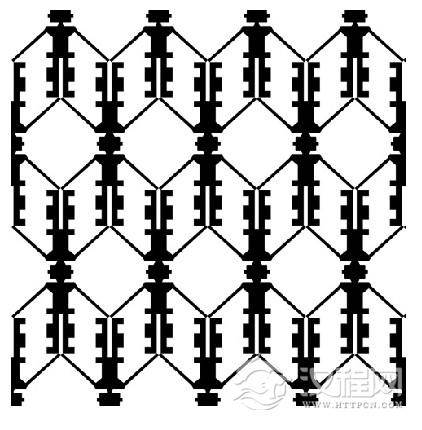    图5人形舞蹈纹四方连续图案