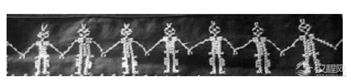 图3人形舞蹈纹局部细节