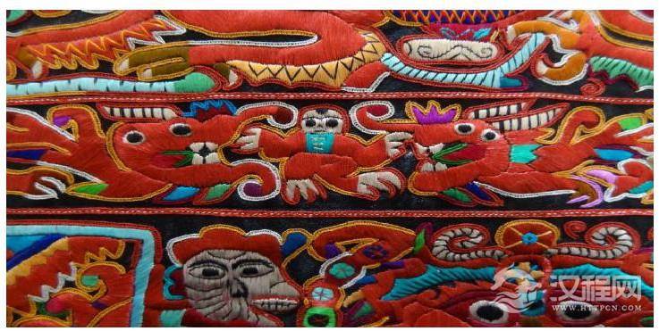 苗族龙纹二方连续 