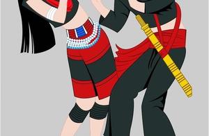 经历史的沉淀而充满岁月痕迹的佤族服饰