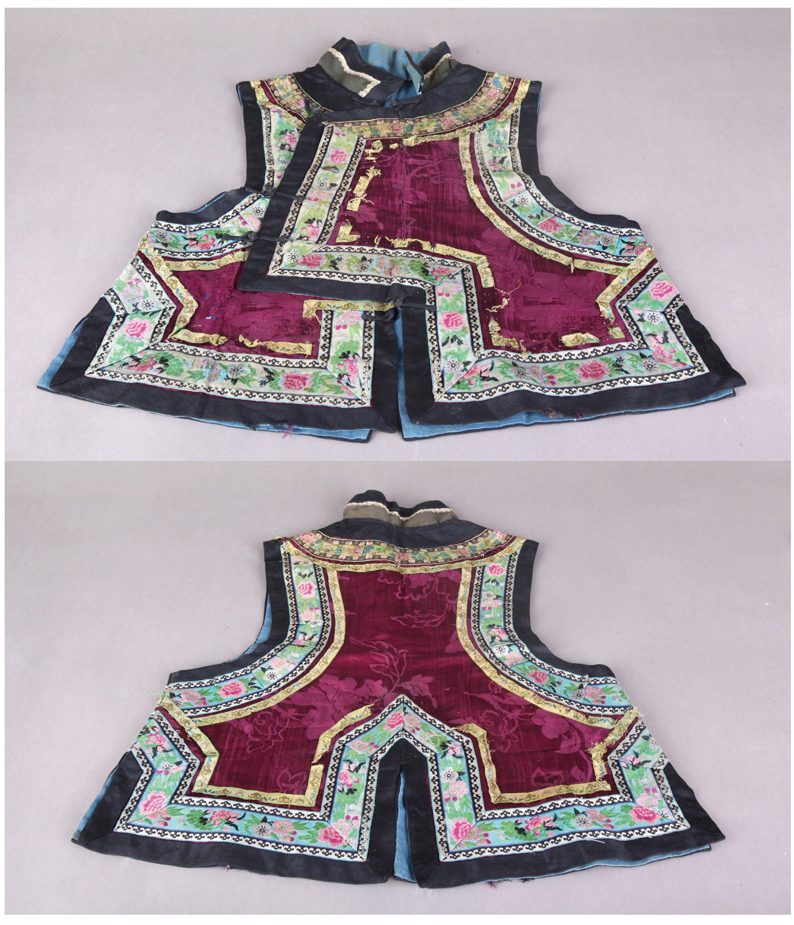 馆藏土默特蒙古族短坎肩赏析