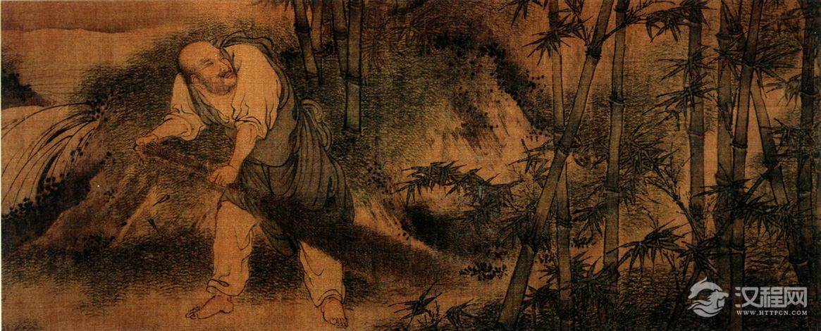 画坛疯子梁楷画选 泼墨仙人图（百幅中国名画) 