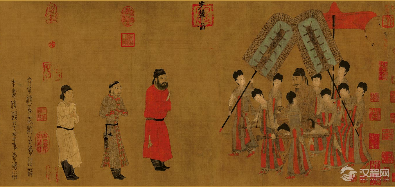 唐·阎立本《步辇图》 中国十大传世名画 - 中艺图文工作室 - 中艺图文工作室