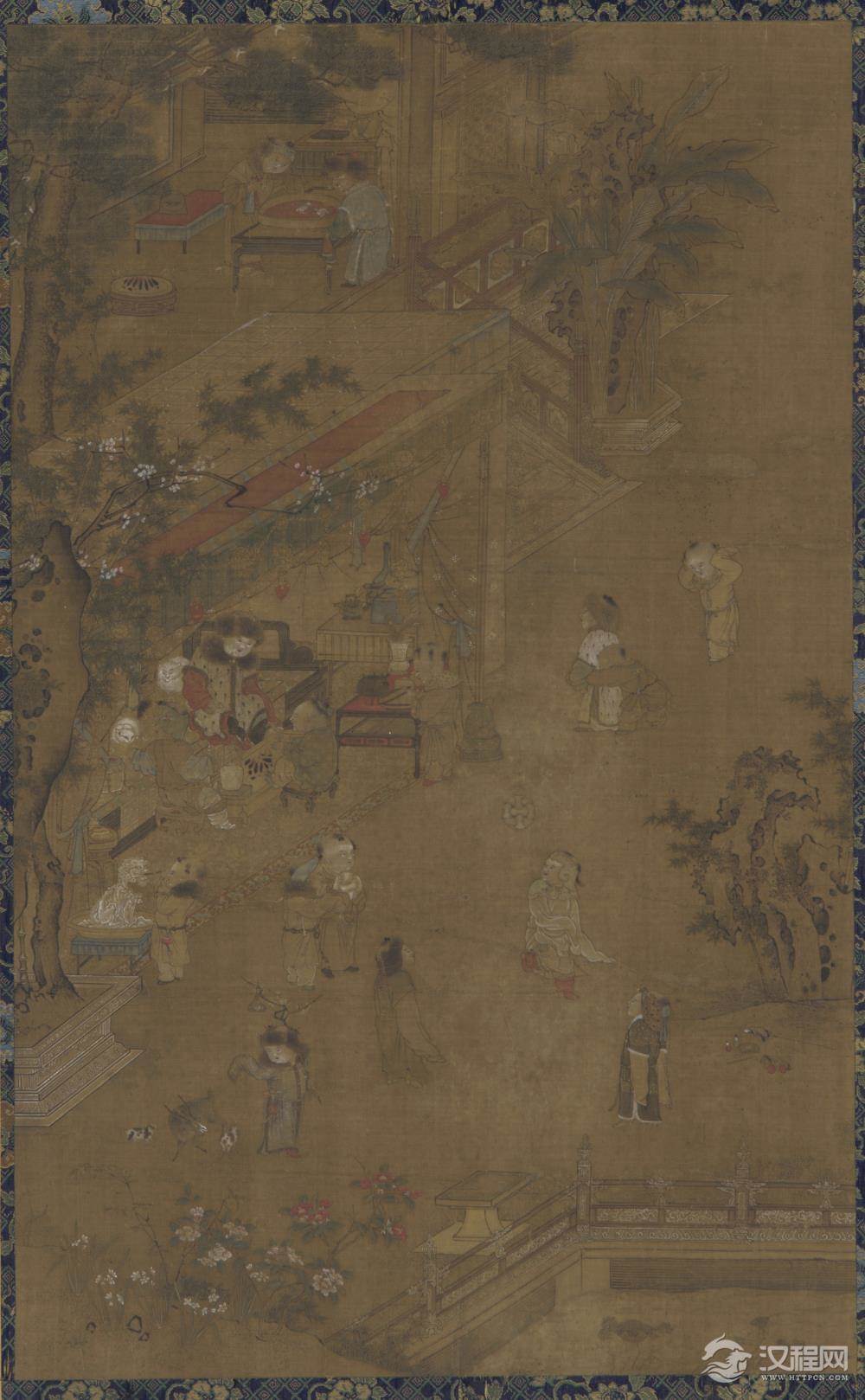 唐 张萱画选 虢国夫人游春图与仿摹品