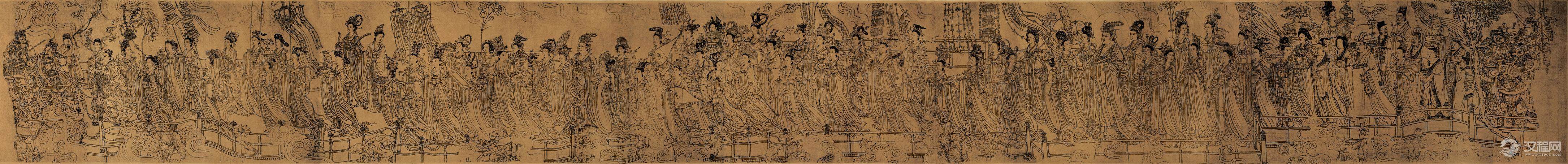 吴道子《八十七神仙图》(百幅中国名画) - 中艺图文工作室 - 中艺图文工作室