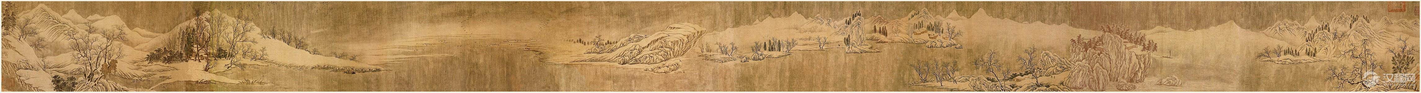 王维 杜堇 伏生授经图