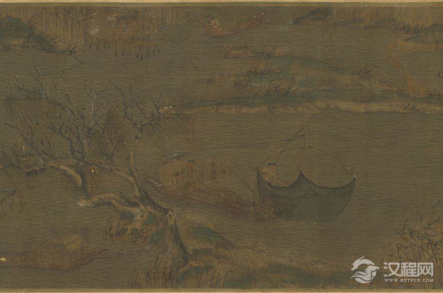 五代 趙幹 江行初雪图