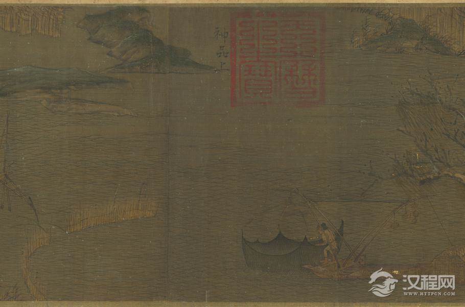 五代 趙幹 江行初雪图