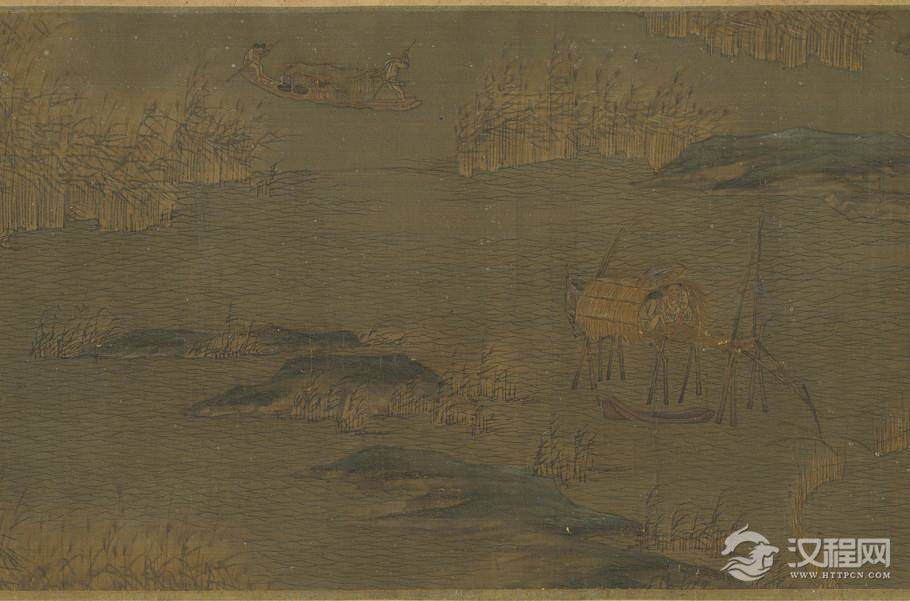 五代 趙幹 江行初雪图 