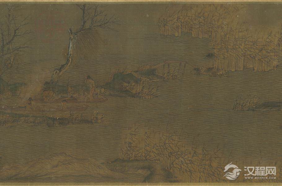 五代 趙幹 江行初雪图