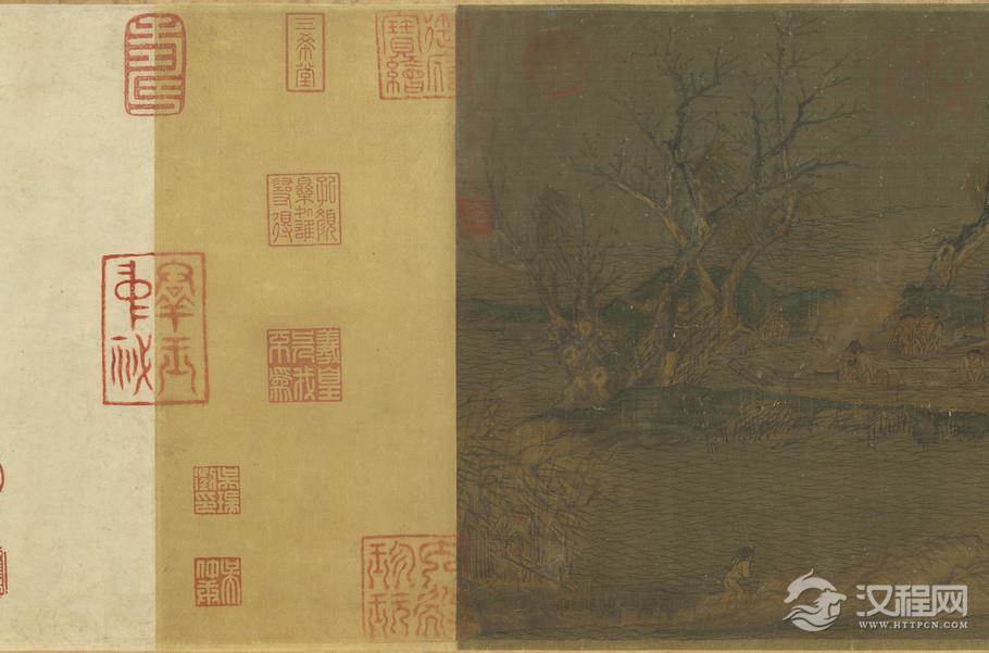 五代 趙幹 江行初雪图