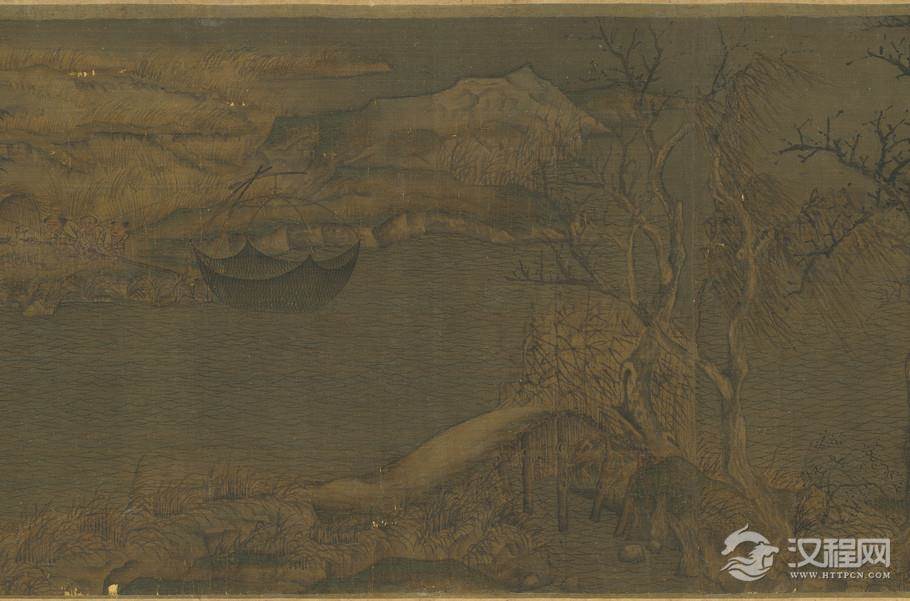 五代 趙幹 江行初雪图