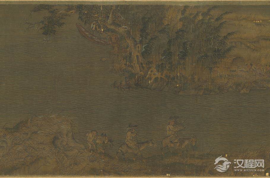 五代 趙幹 江行初雪图