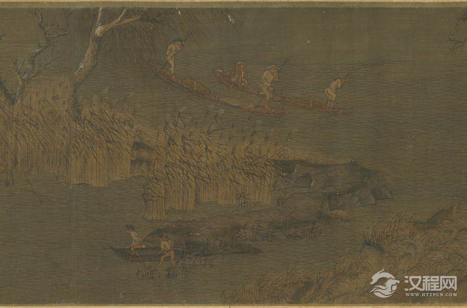 五代 趙幹 江行初雪图