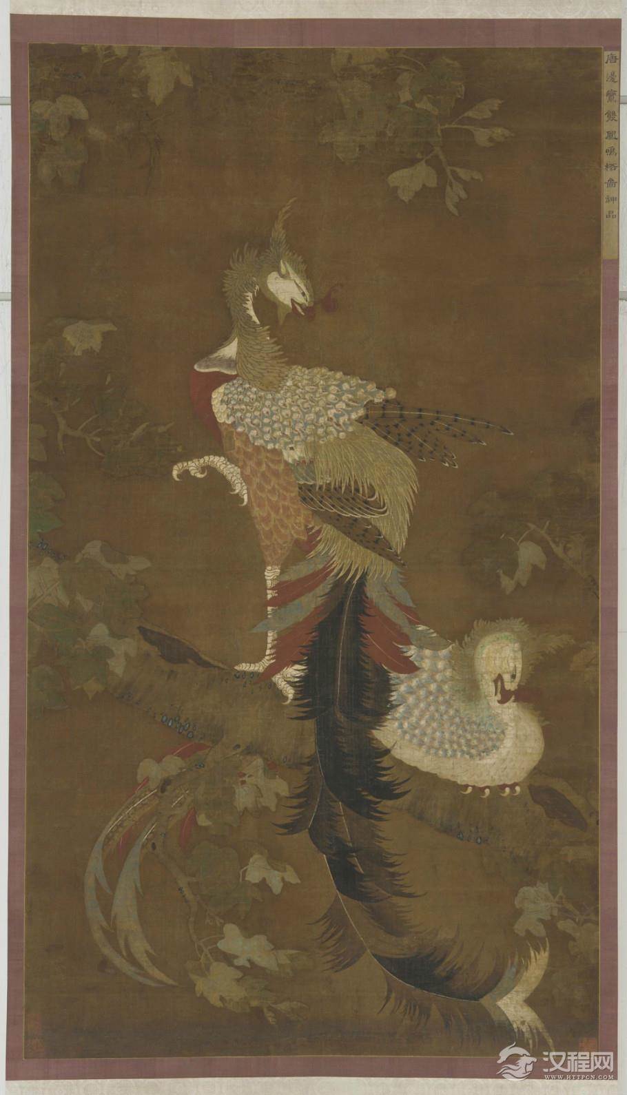 明人画 唐代边鸾花鸟 美国弗利尔美术馆藏 