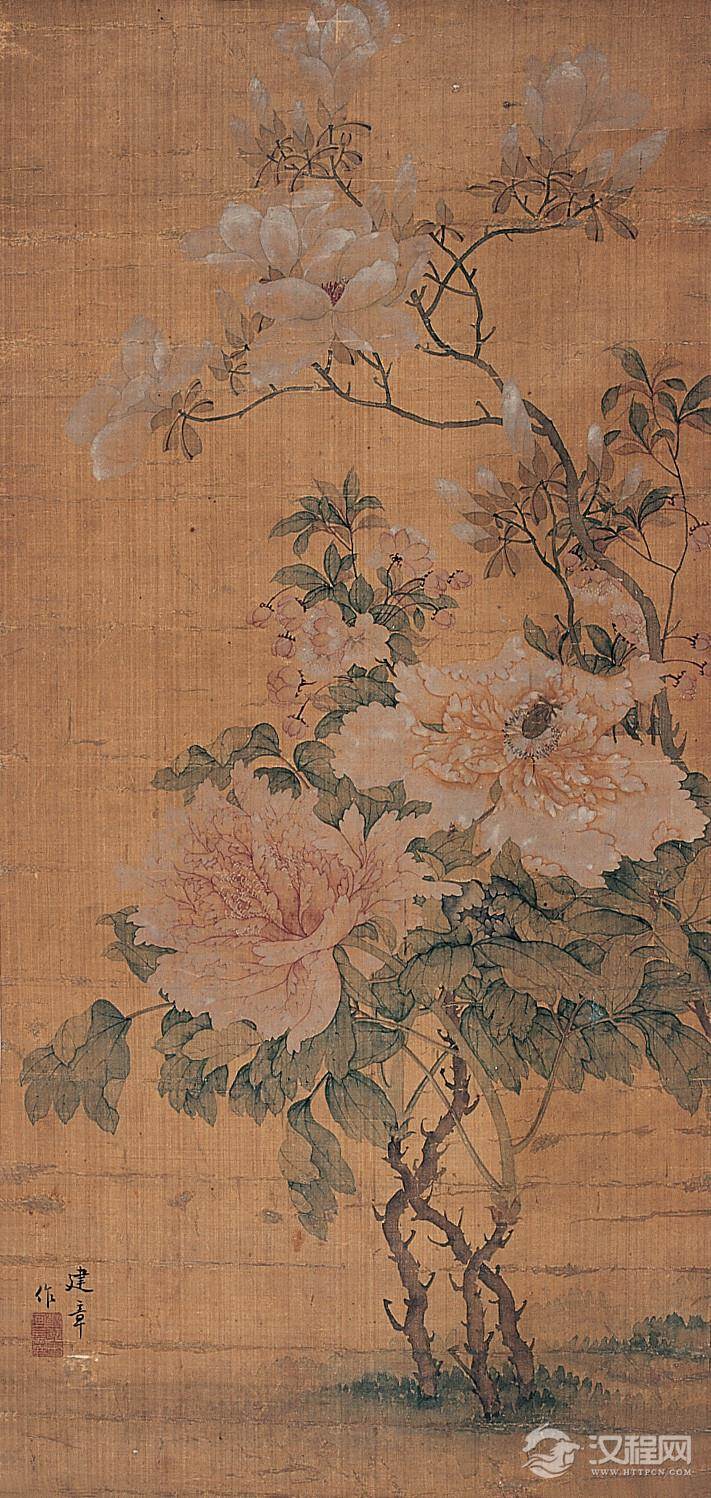 玉堂富贵图 五代徐熙等 客