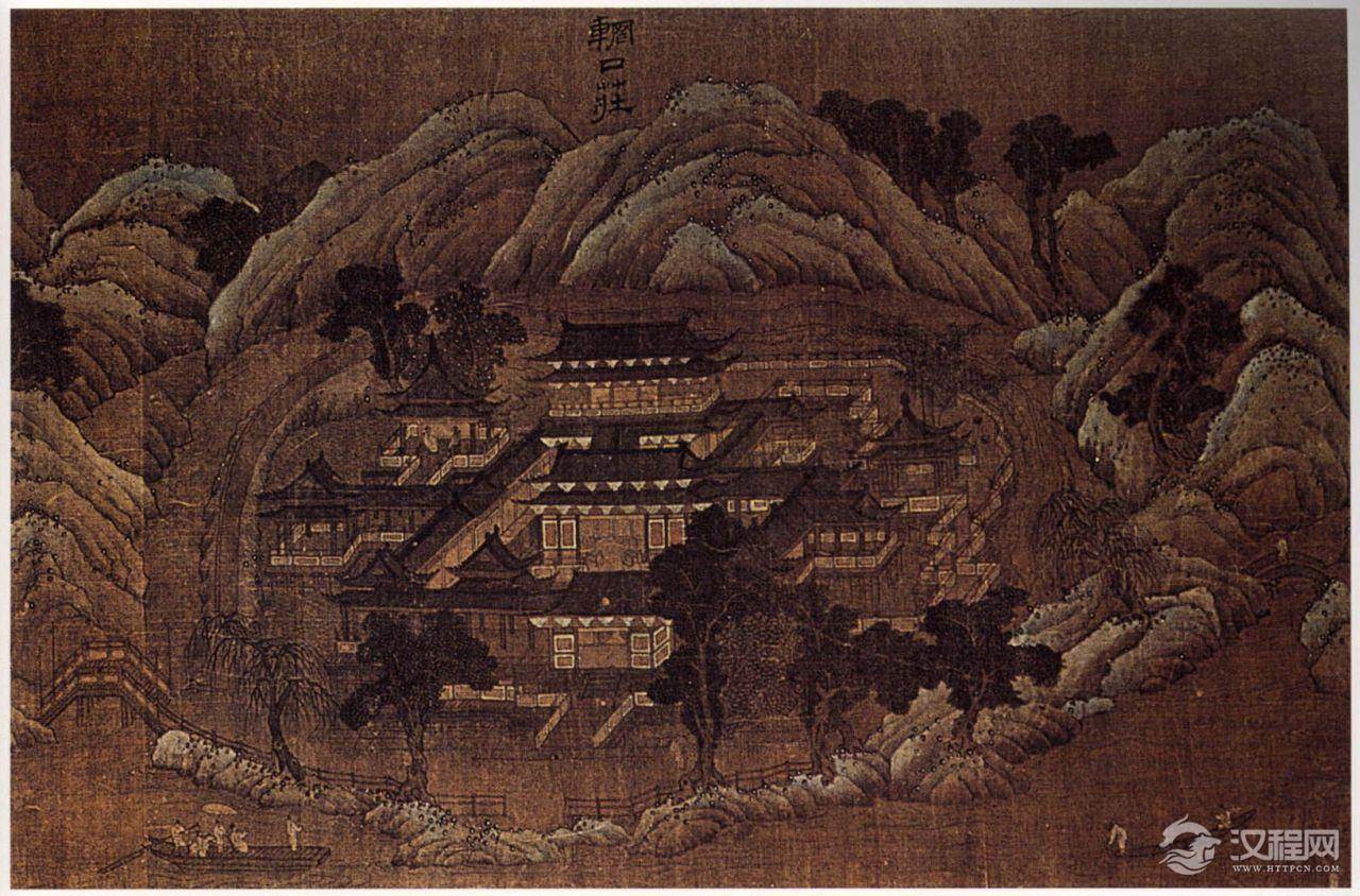 界画神品 郭忠恕 雪霁江行图