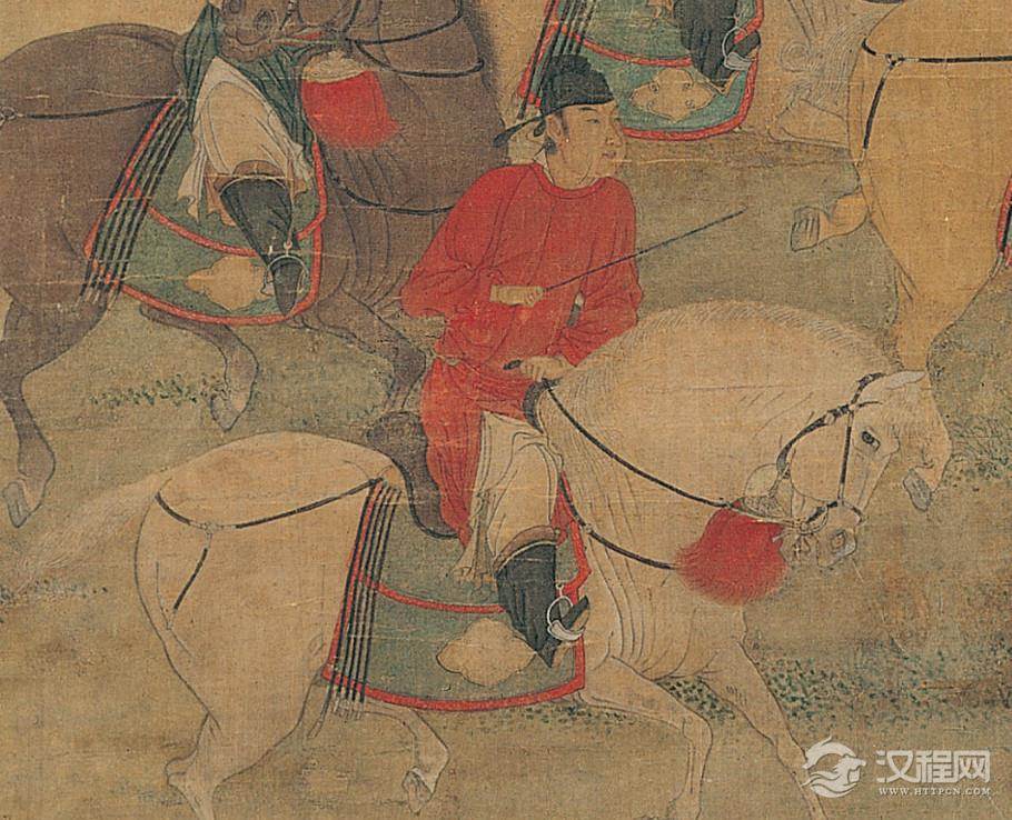 五代梁 赵喦 八达春游图　台北故宫博物院藏