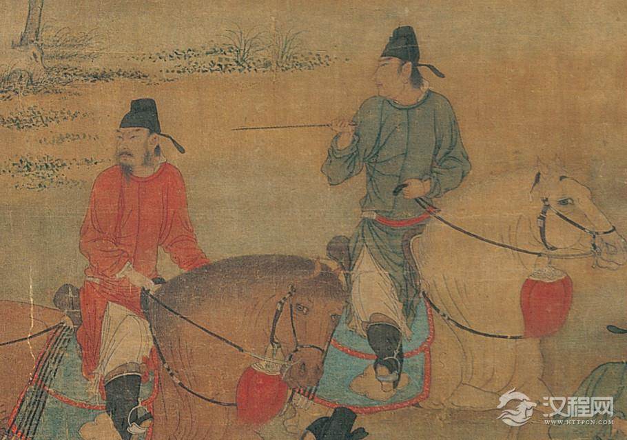 五代梁 赵喦 八达春游图　台北故宫博物院藏