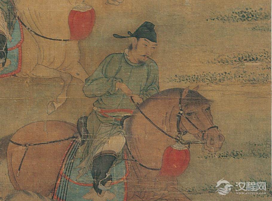 五代梁 赵喦 八达春游图　台北故宫博物院藏