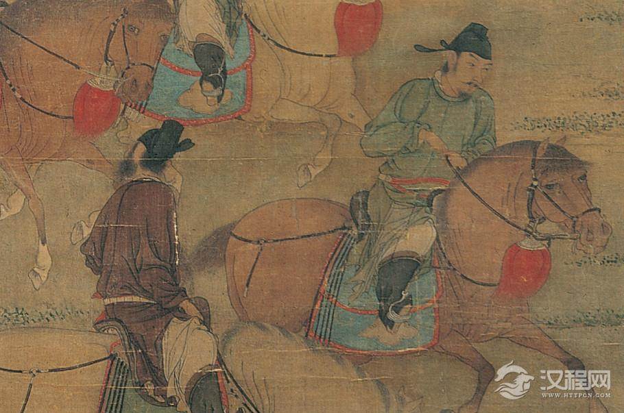 五代梁 赵喦 八达春游图　台北故宫博物院藏 