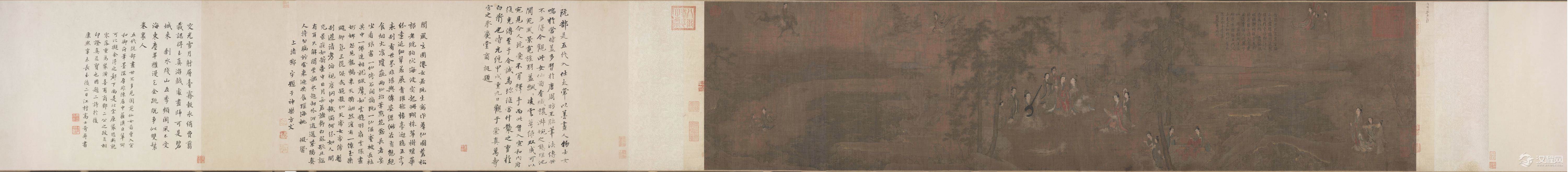 阮郜阆苑女仙图卷 