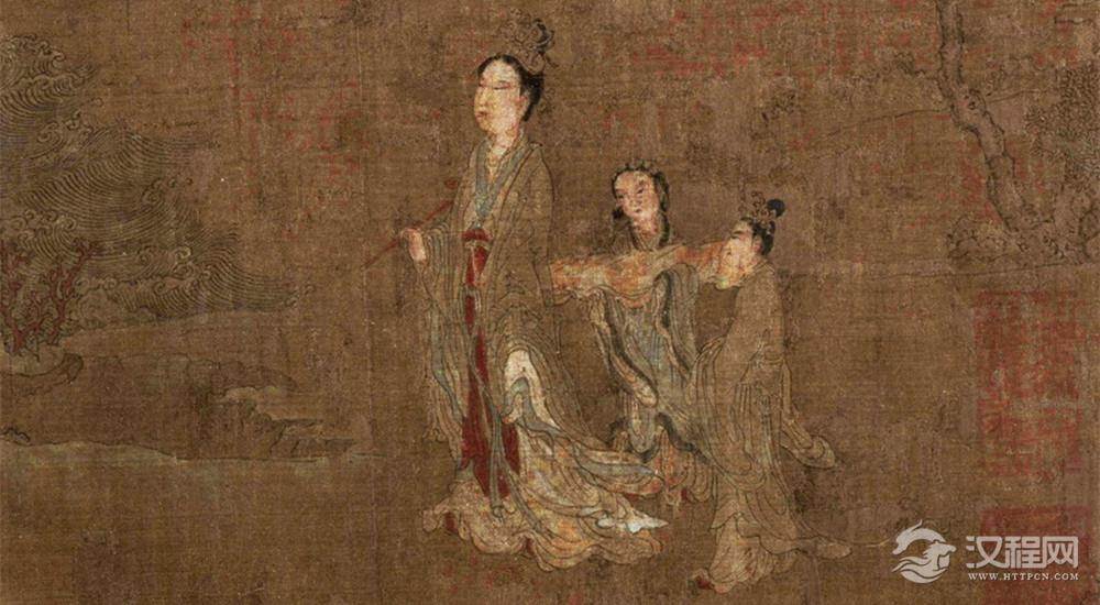 五代 阮郜 阆苑女仙图卷 故宫博物院藏 